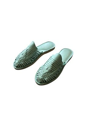 Mint Slip On Huarache Sandal- size 7